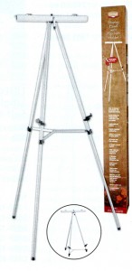 ATA-3 aluminum easel with flipchart holder